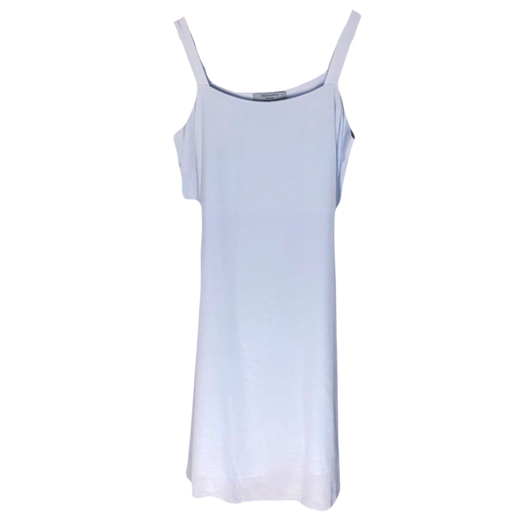 All Saints Old Baby Blue Off-Shoulder Dress M